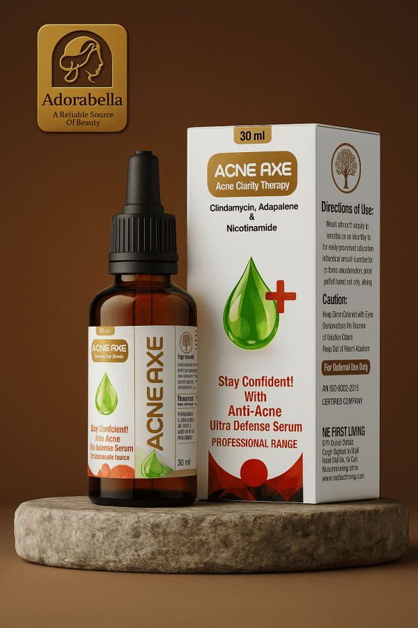 Acne Axe Anti-Acne Serum 30ml – Clindamycin, Adapalene & Niacinamide formula by Adorabella